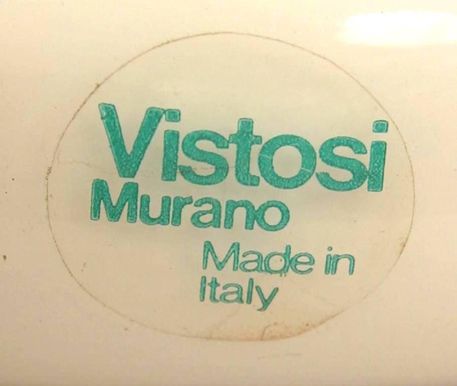Italian PostWar Vistosi Venetian Murano Table Lamp In Good Condition For Sale In New York, NY