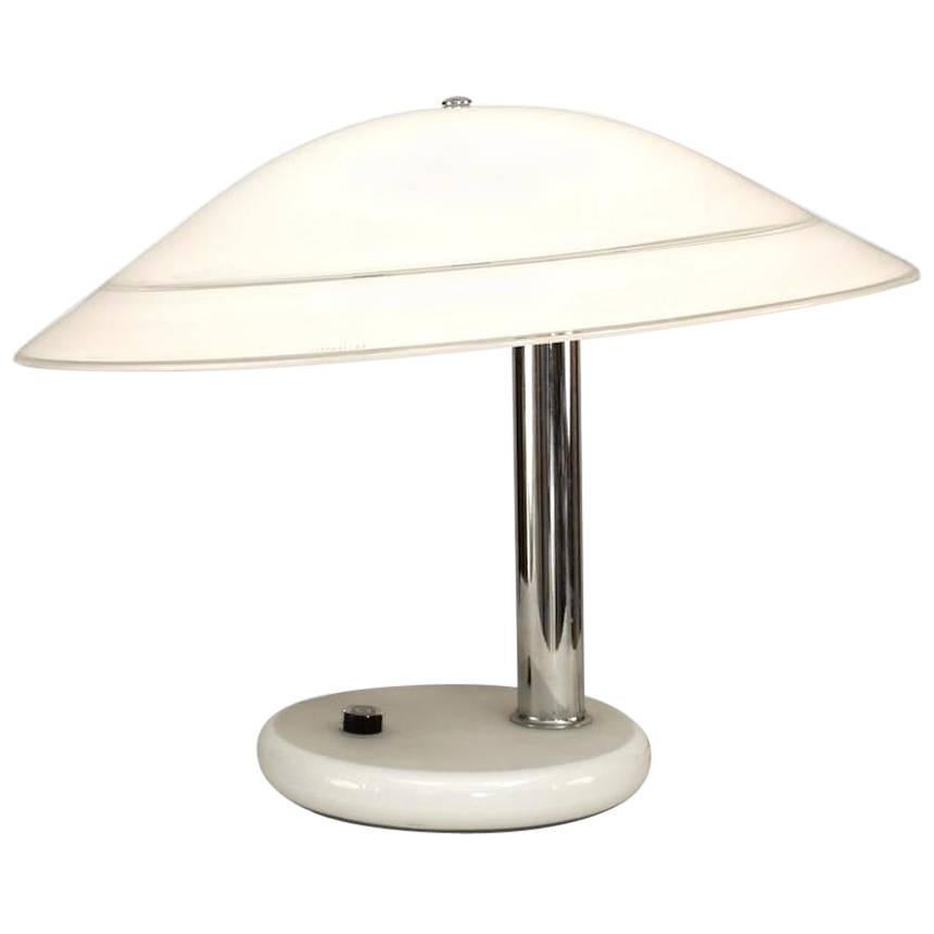 Lampada da tavolo italiana del dopoguerra Vistosi di Murano in vendita