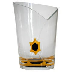 Italian 1970's Veuve Cliquot Carlo Moretti Murano Glass Champagne Bucket