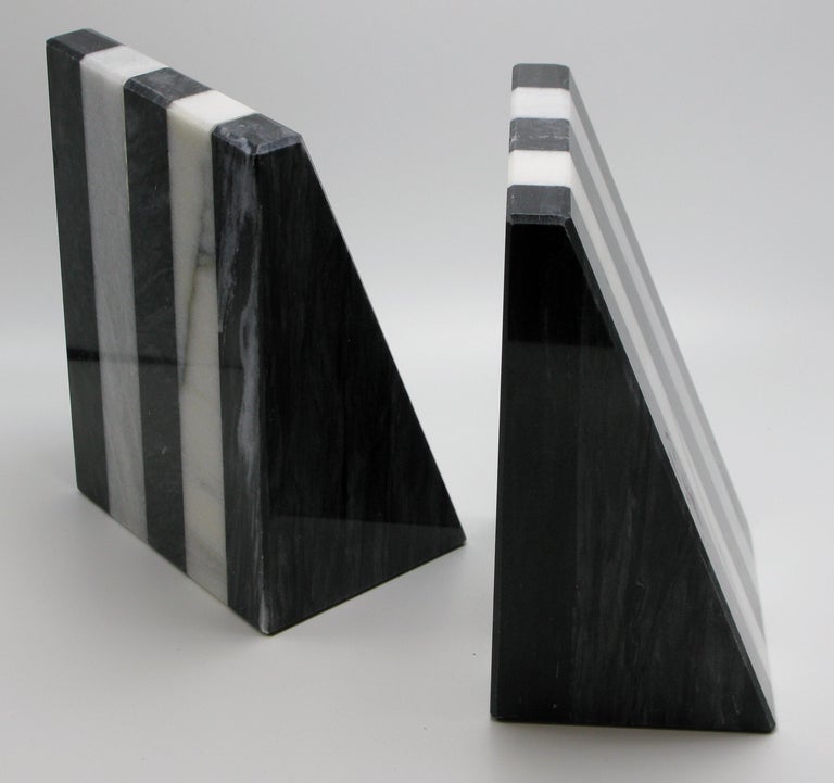 White Black Bonifacio Bookends