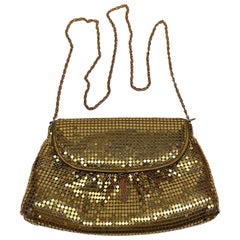 Retro Italian 1980s Marlon Gold Mesh Disco Bag