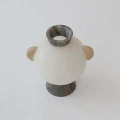 Italian 1980s Post Modern Vase in Alabaster