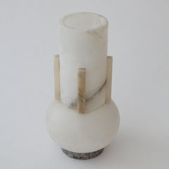 Italian 1980s Post Modern Vase in Alabaster