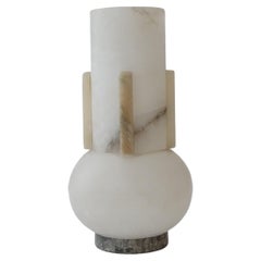 Italian 1980s Post Modern Vase in Alabaster 