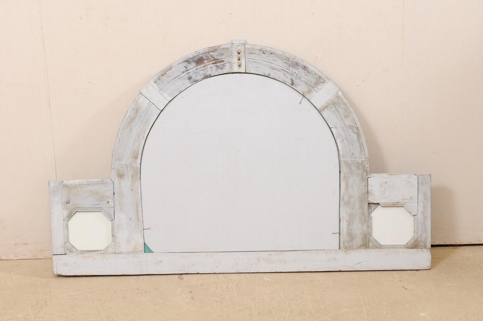 Italian Architectural Panel with Mirror Back, Great for a Small Headboard 7