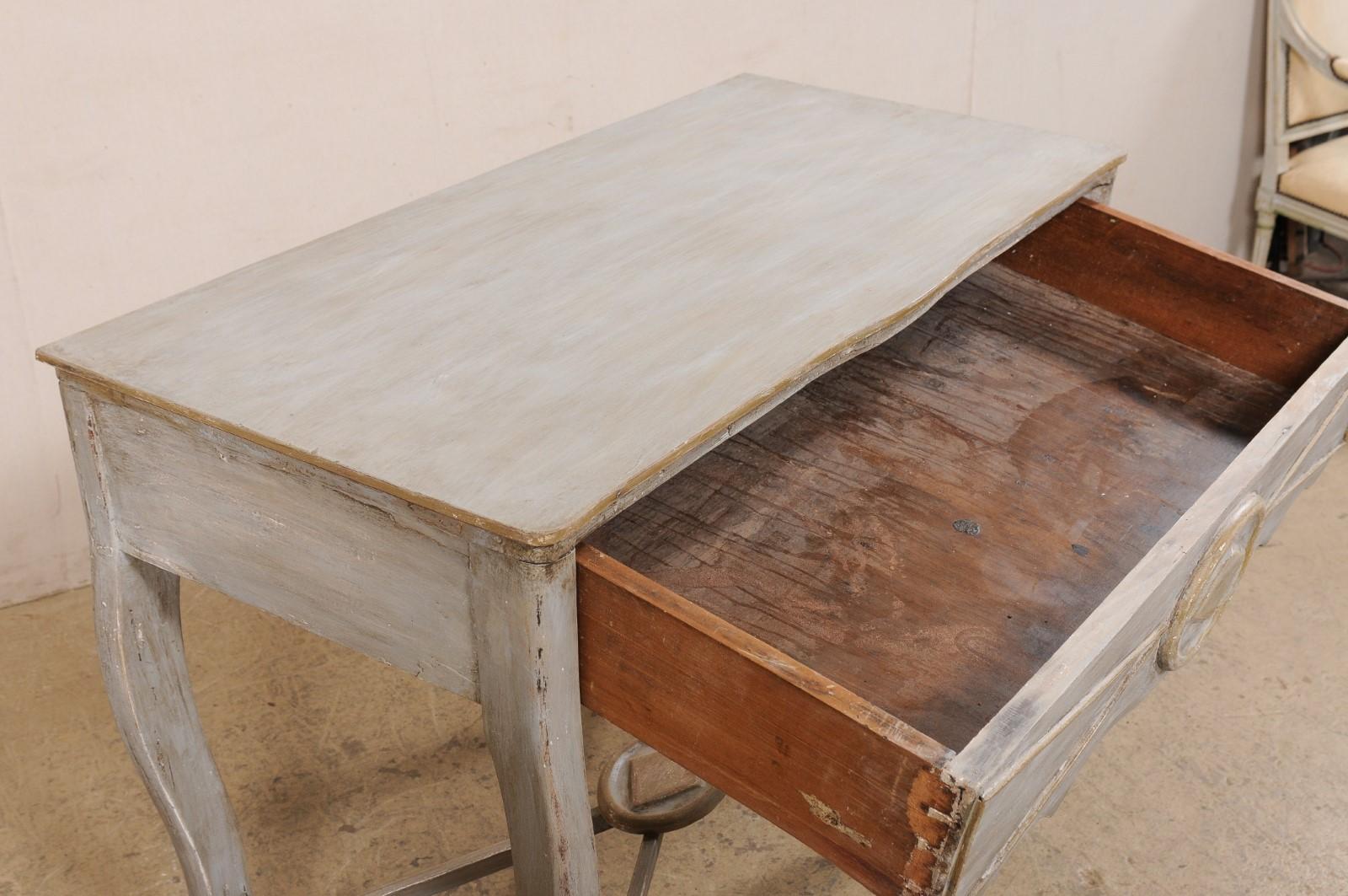 grey and gold console table