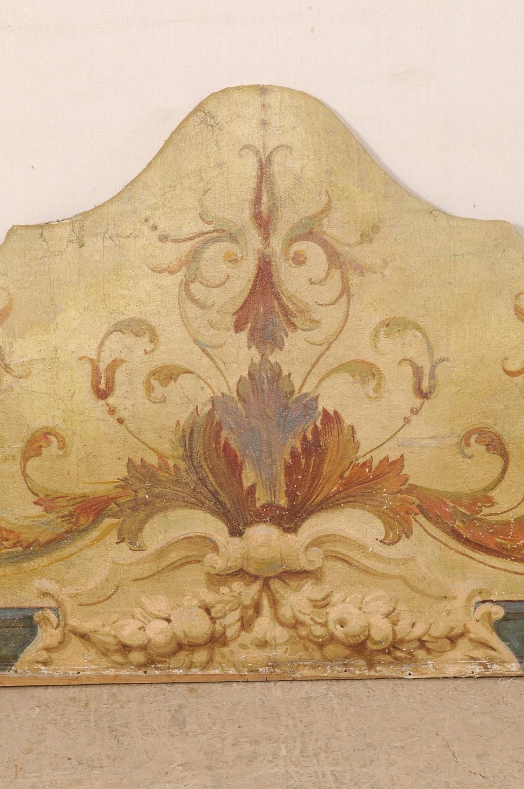 painted headboard wall