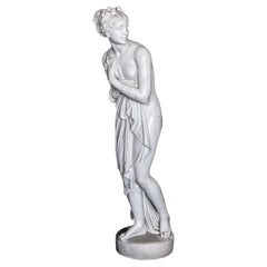 Italian 19th Century After Antonio Canova Venus Italica Carrara Marble Sculpture