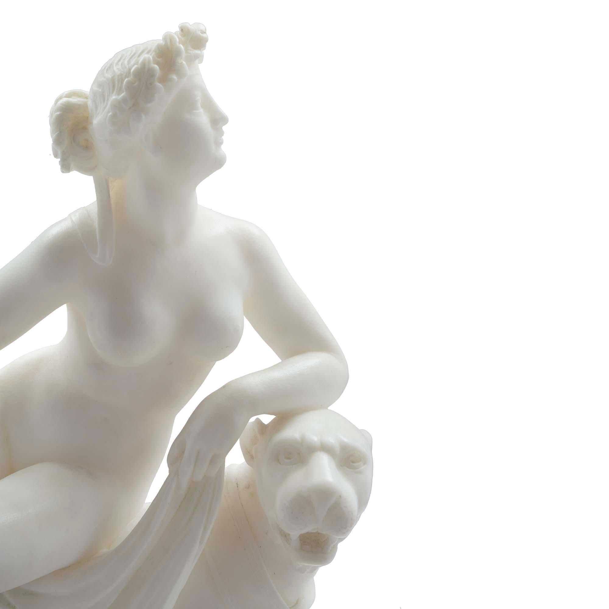XIXe siècle Statue italienne du 19ème siècle en albâtre et marbre en vente