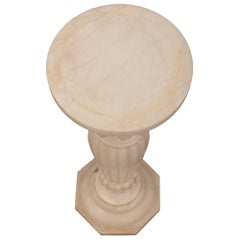 Italian 19th Century Alabaster Pedestal Column