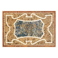 Italian 19th Century Baroque Giltwood and Marble Coffee Table