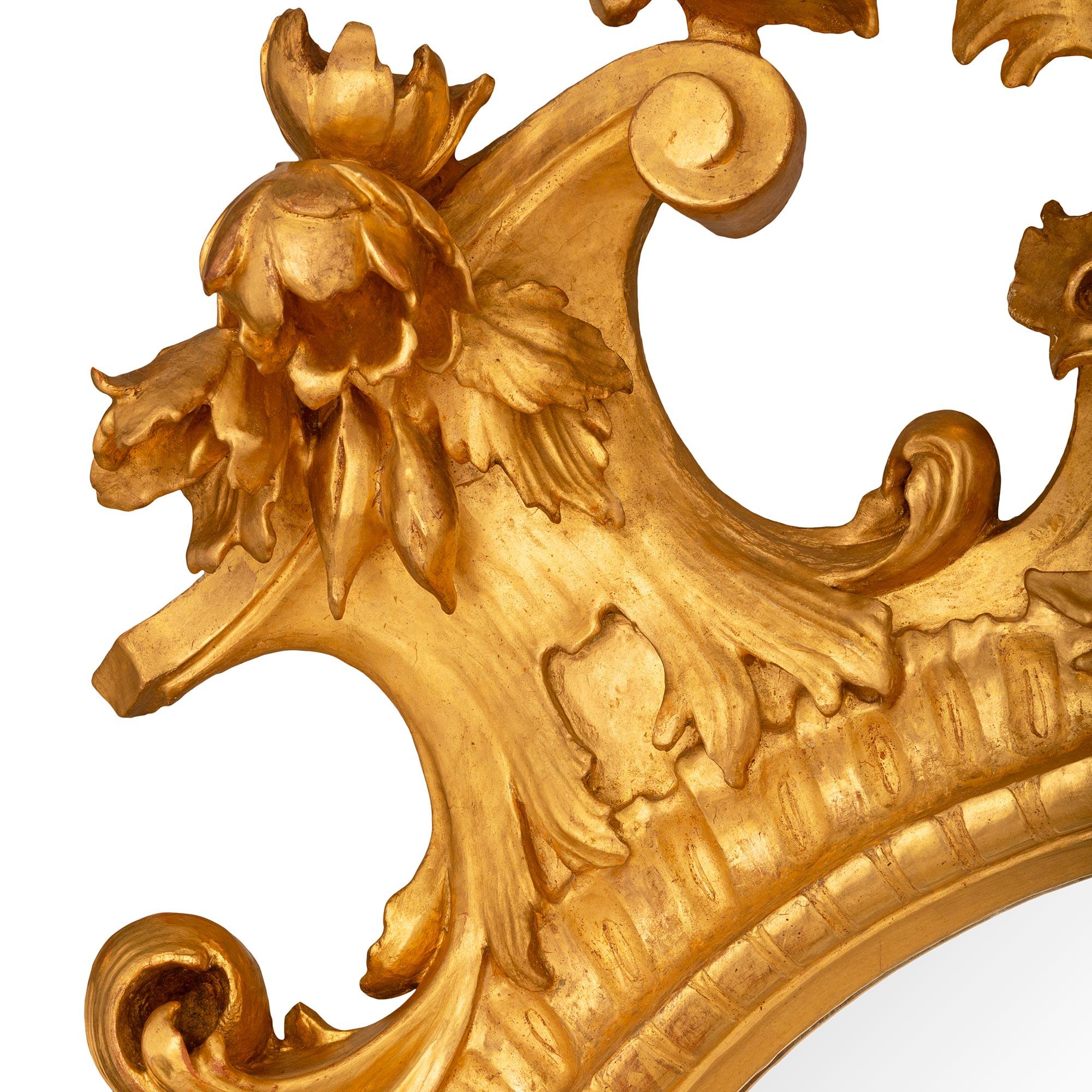 Italienisch 19. Jahrhundert Barock st. Giltwood Spiegel im Angebot 2