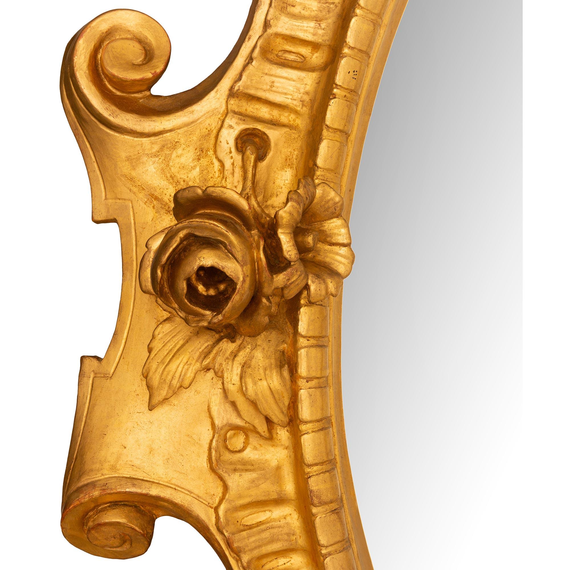 Italienisch 19. Jahrhundert Barock st. Giltwood Spiegel im Angebot 4