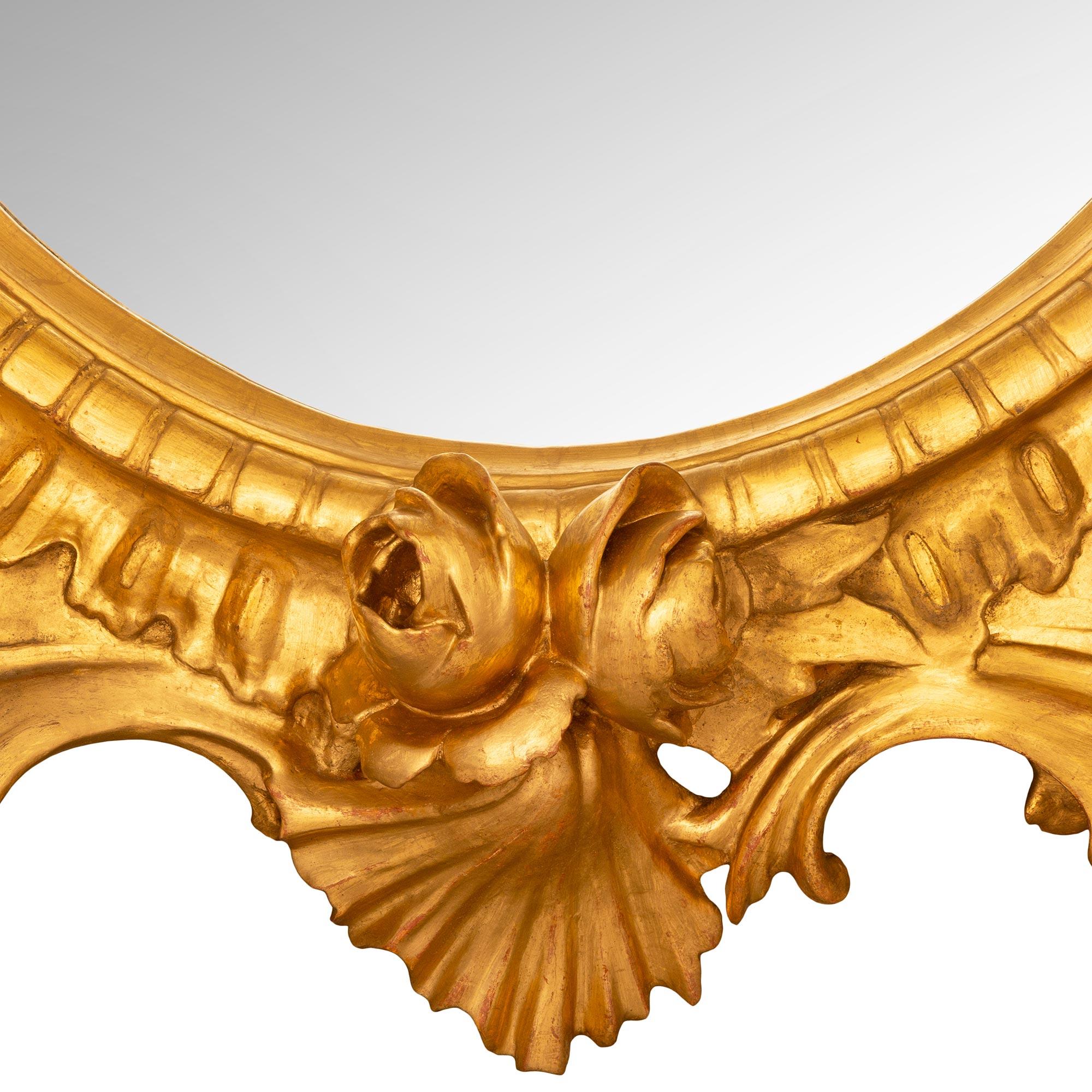 Italienisch 19. Jahrhundert Barock st. Giltwood Spiegel im Angebot 5