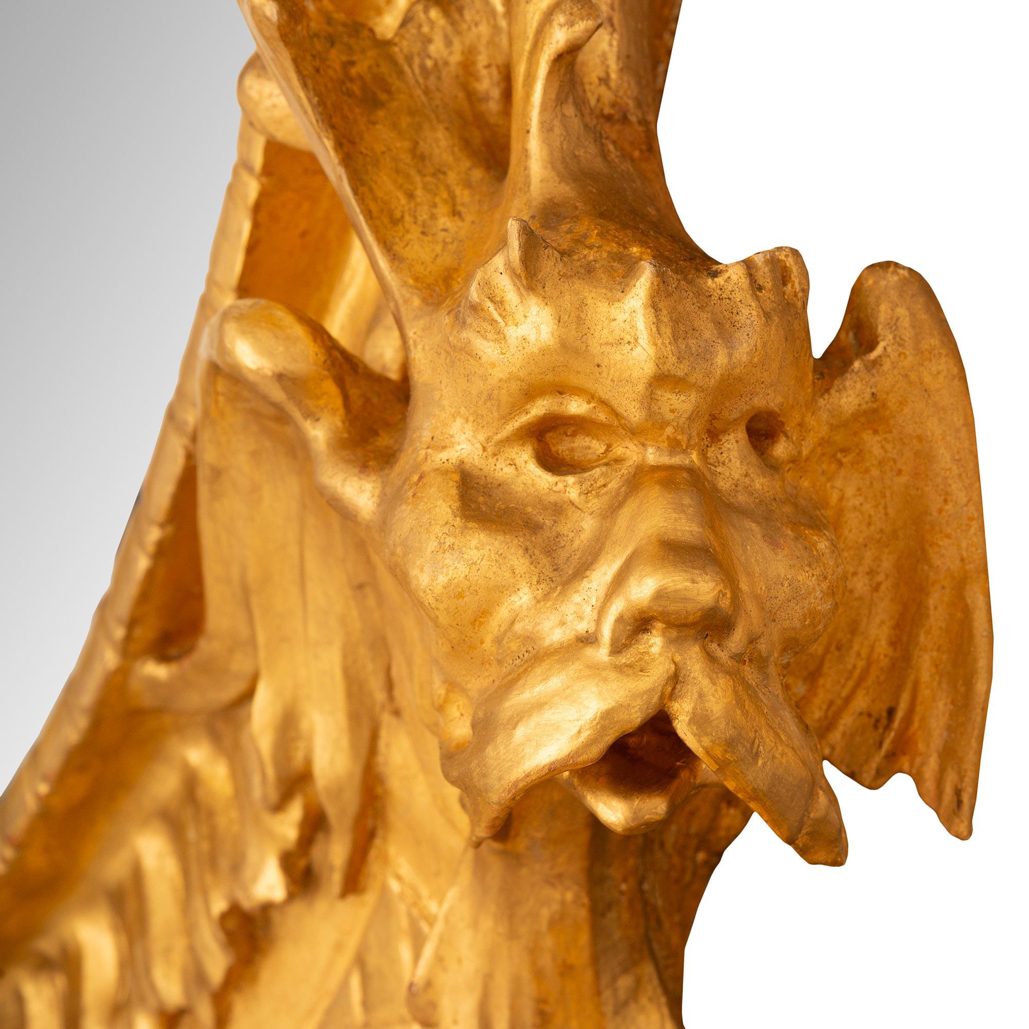 Italienisch 19. Jahrhundert Barock st. Giltwood Spiegel im Angebot 6