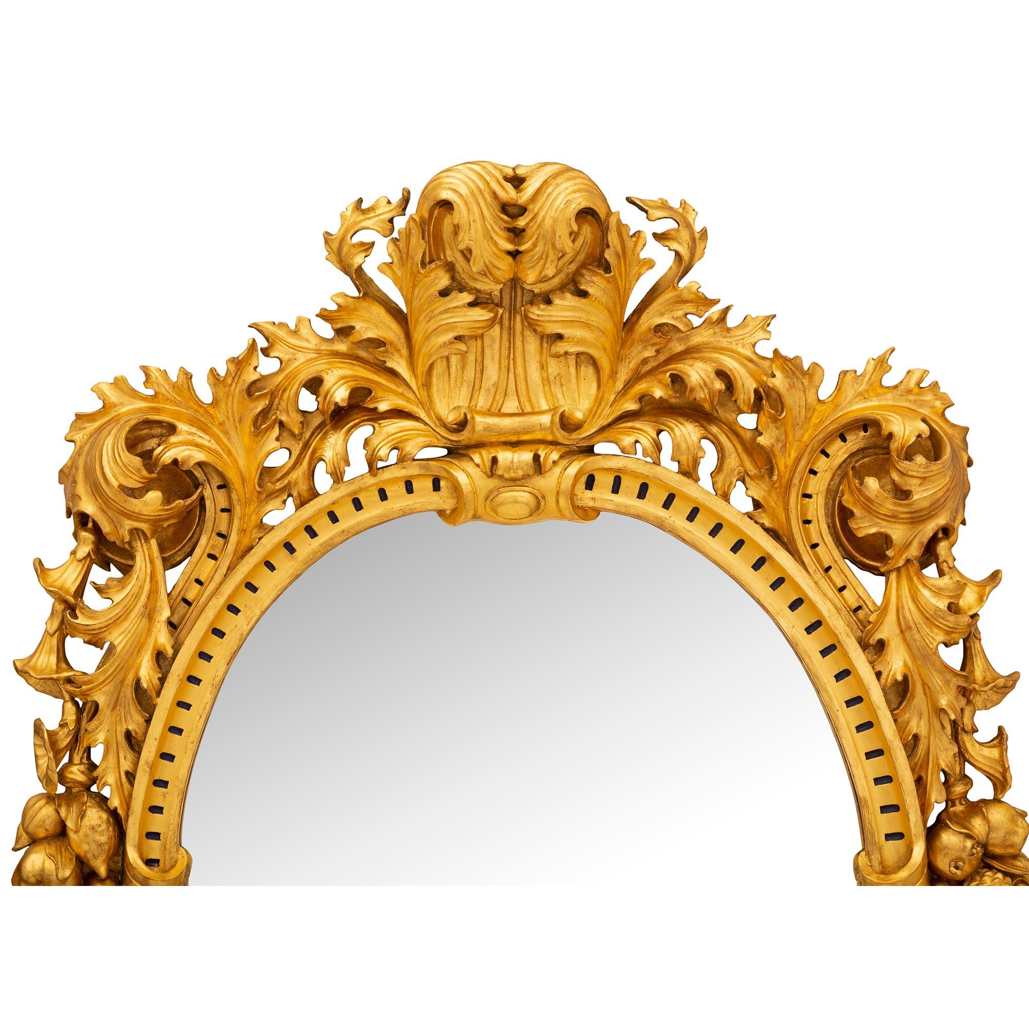 Italian 19th Century Baroque St. Mirror ‘Aux Dragons’ For Sale 1