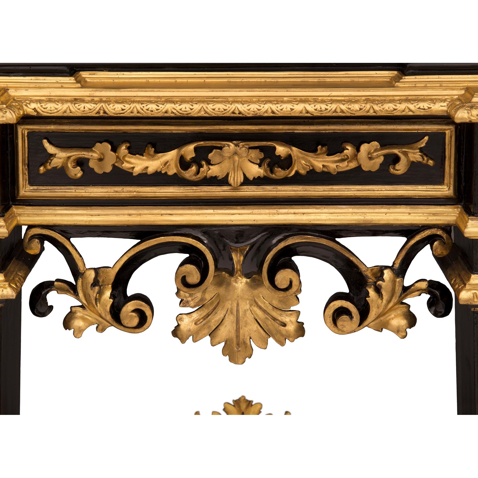 Italian 19th Century Baroque St. Semi Precious And Hard Stone Florentine Cabinet For Sale 4