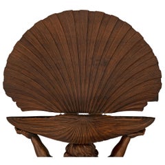 Italienische Konsole/Planter aus Nussbaum im Barockstil des 19.