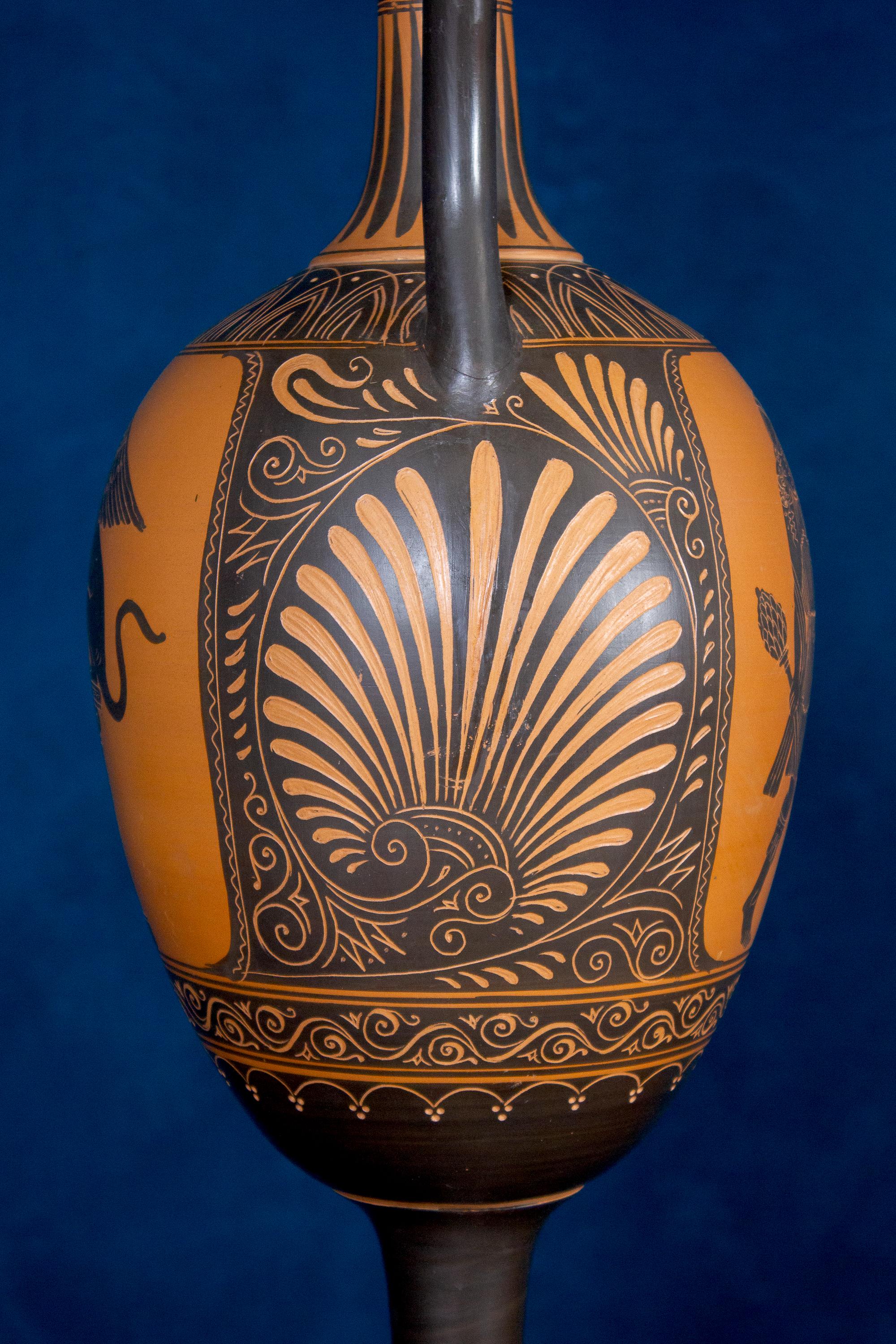 Italian 19th Century Black-Ground Terracotta Vase 4