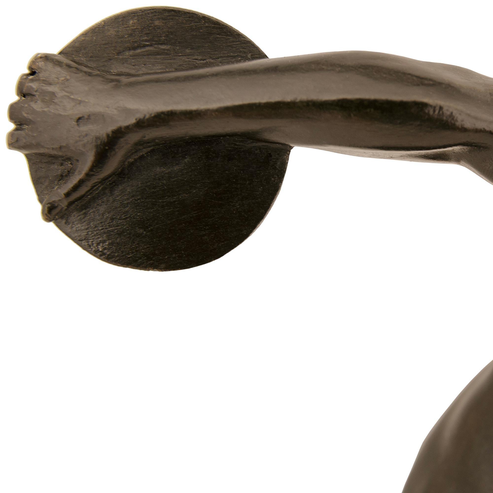 Italian 19th century Bronze statue of The Discus Thrower For Sale 1