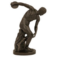 Italian 19th century Bronze statue of The Discus Thrower