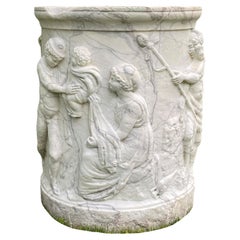 Italian 19th-Century Carved Marble Wellhead