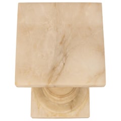 Italian 19th Century Cream Colored Alabaster Pedestal