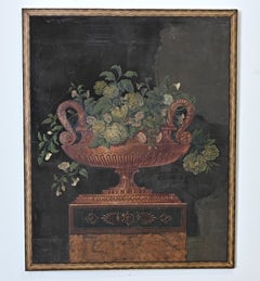 Pittura ad olio su tela in stile impero del XIX secolo