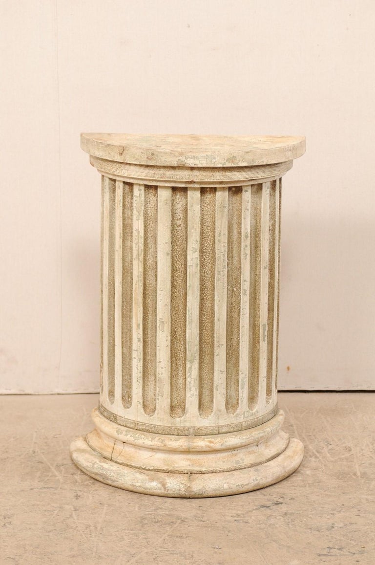 Italian 19th Century Fluted Half Column Pedestal at 1stDibs italian