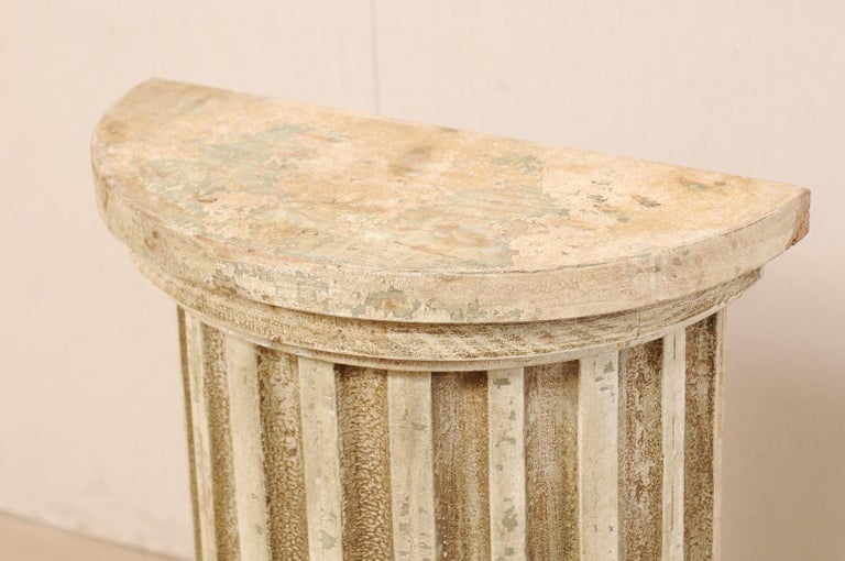 Italian 19th Century Fluted Half Column Pedestal at 1stDibs italian