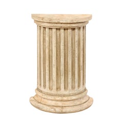 Italian 19th Century Fluted Half Column Pedestal