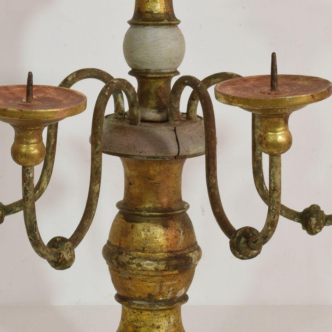 Italian 19th Century Giltwood Candleholder 6