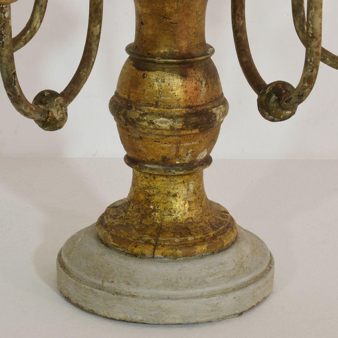Italian 19th Century Giltwood Candleholder 8