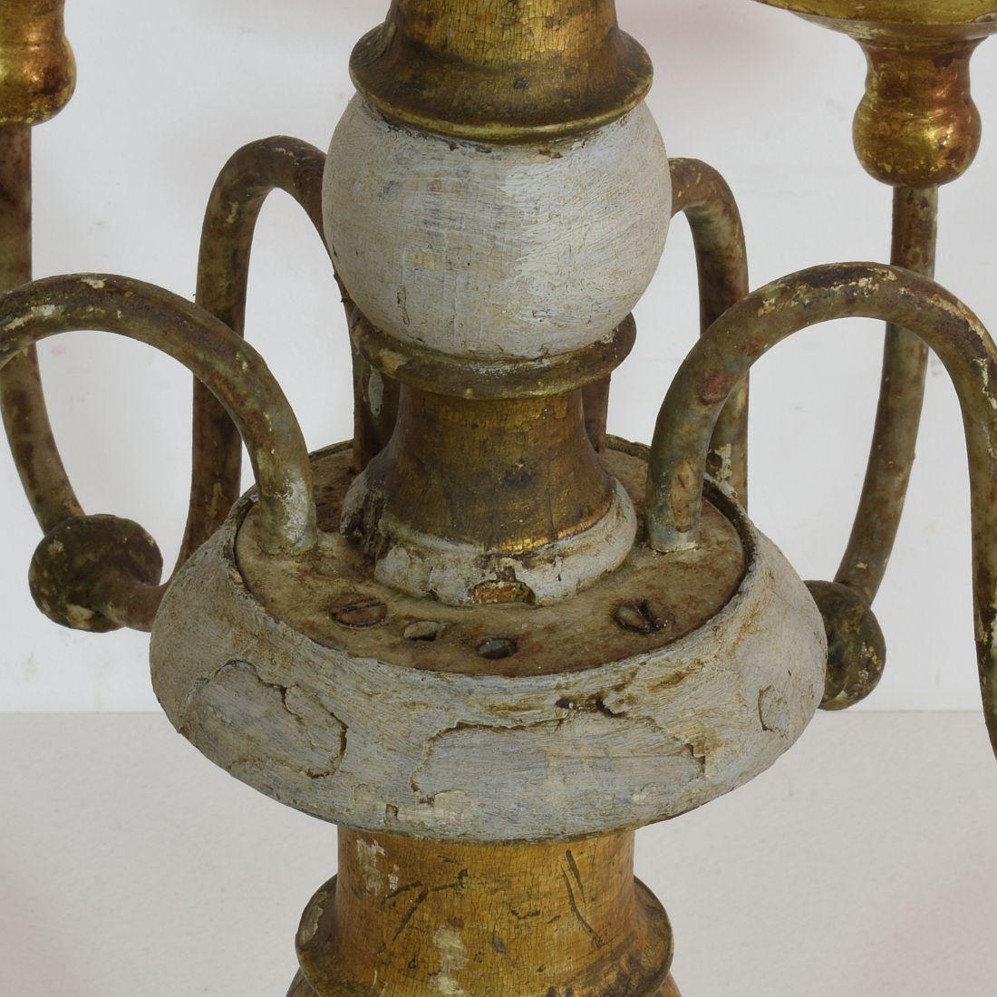 Italian 19th Century Giltwood Candleholder 10