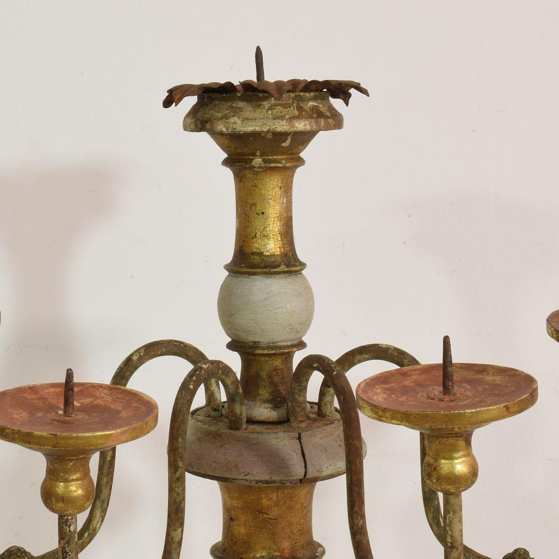Italian 19th Century Giltwood Candleholder 4