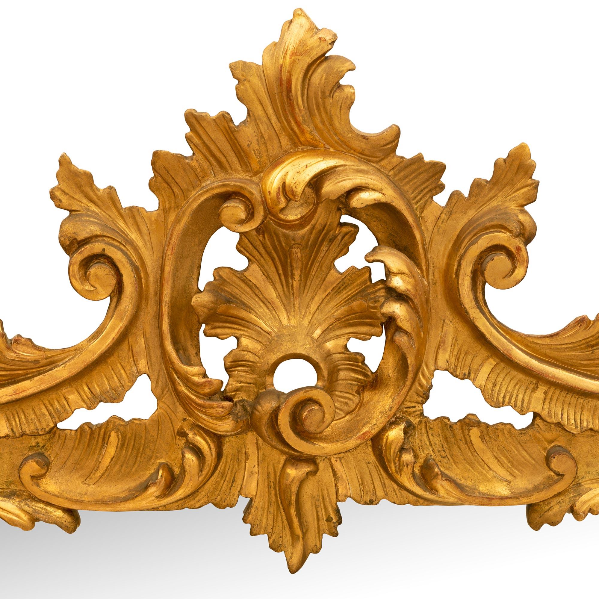  Italian 19th Century Giltwood Mirror For Sale 2