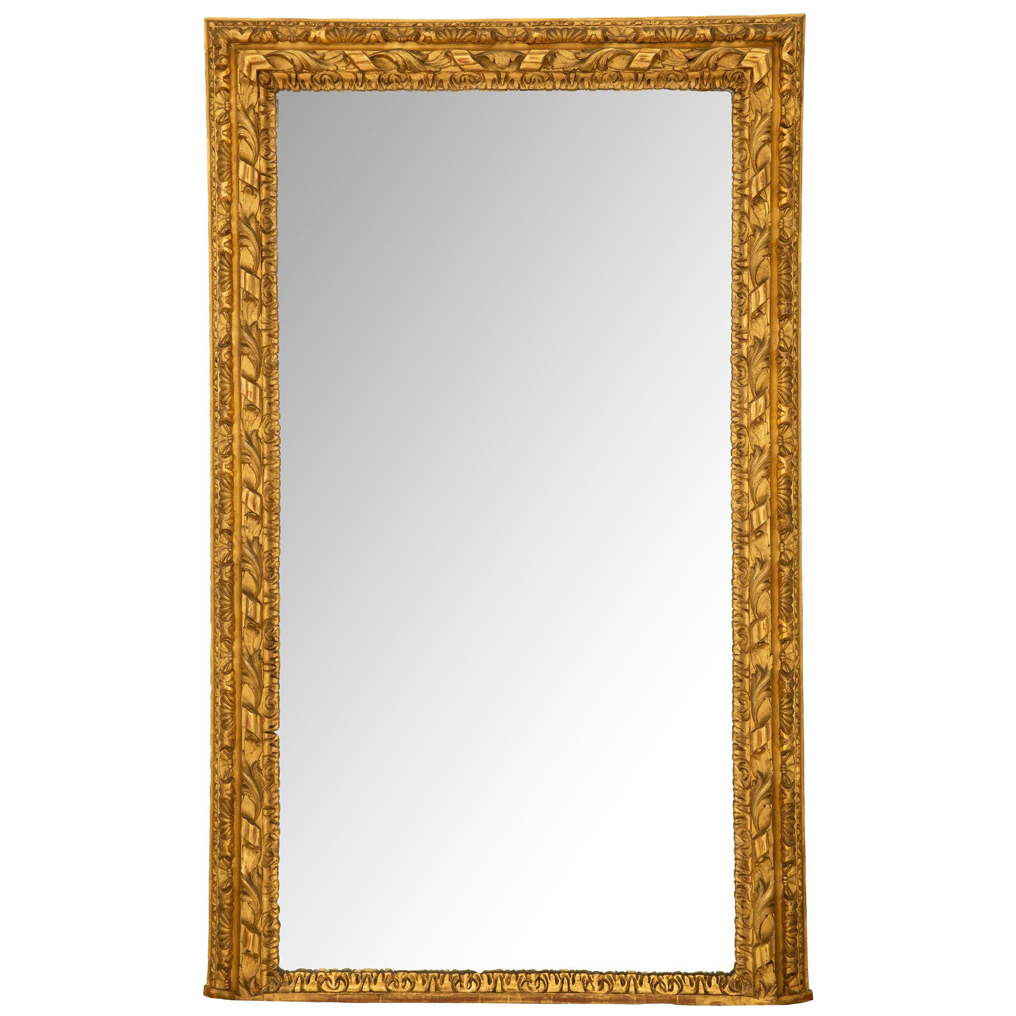 Late 19th Century Italian Giltwood Mirror, circa 1890 For Sale at 1stDibs