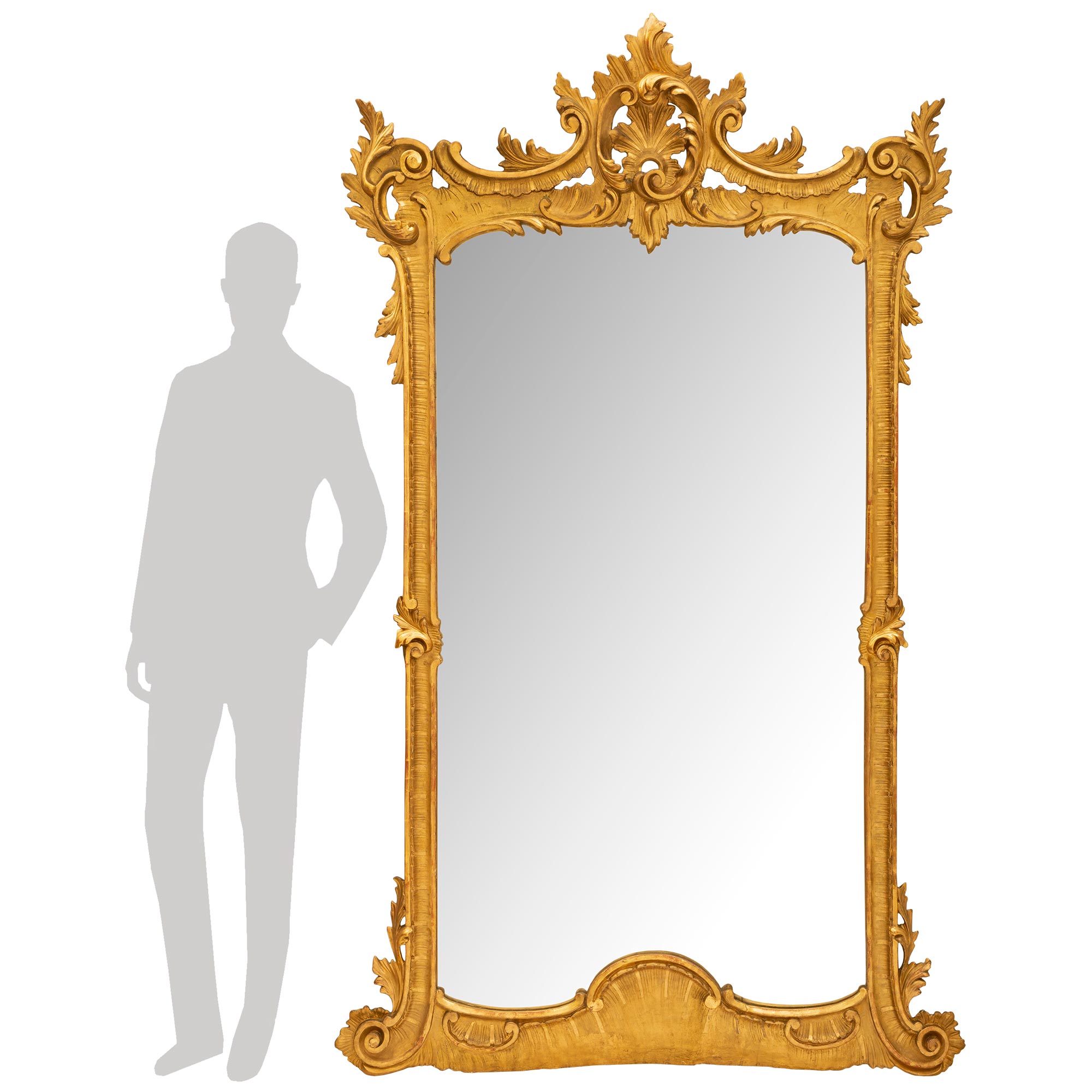  Italian 19th Century Giltwood Mirror For Sale