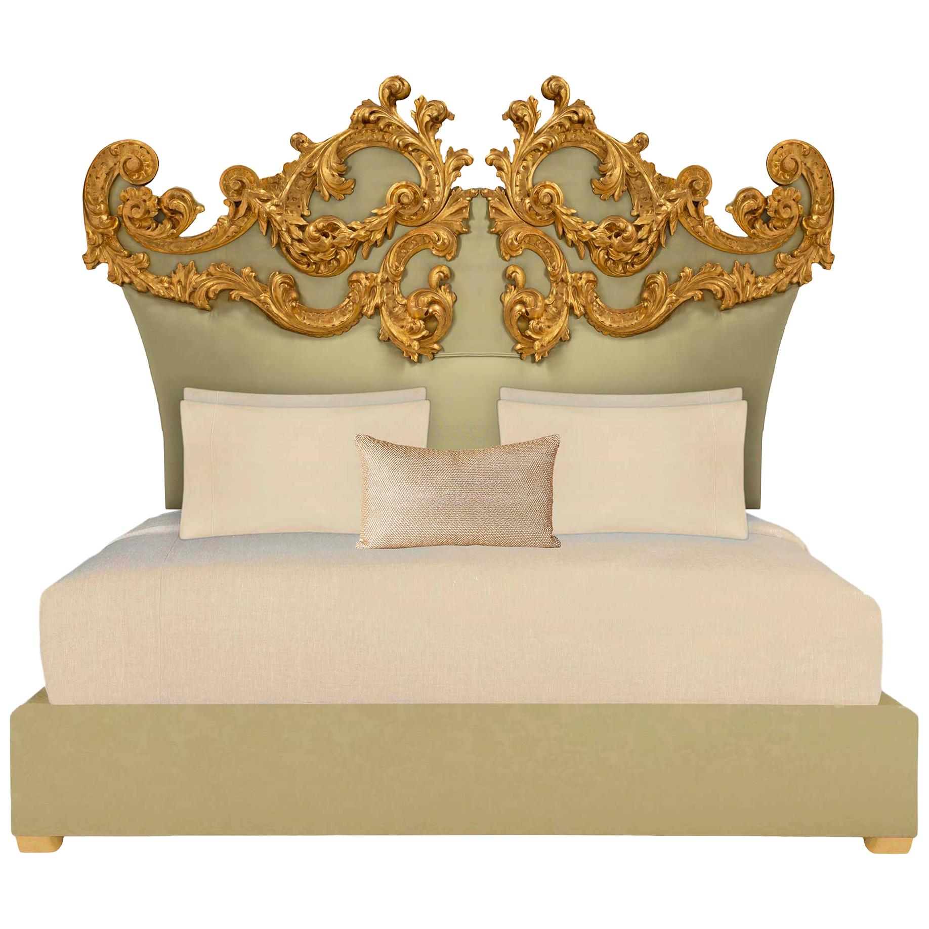 Pine QueenSize Headboard from 19th Century Panel at 1stDibs