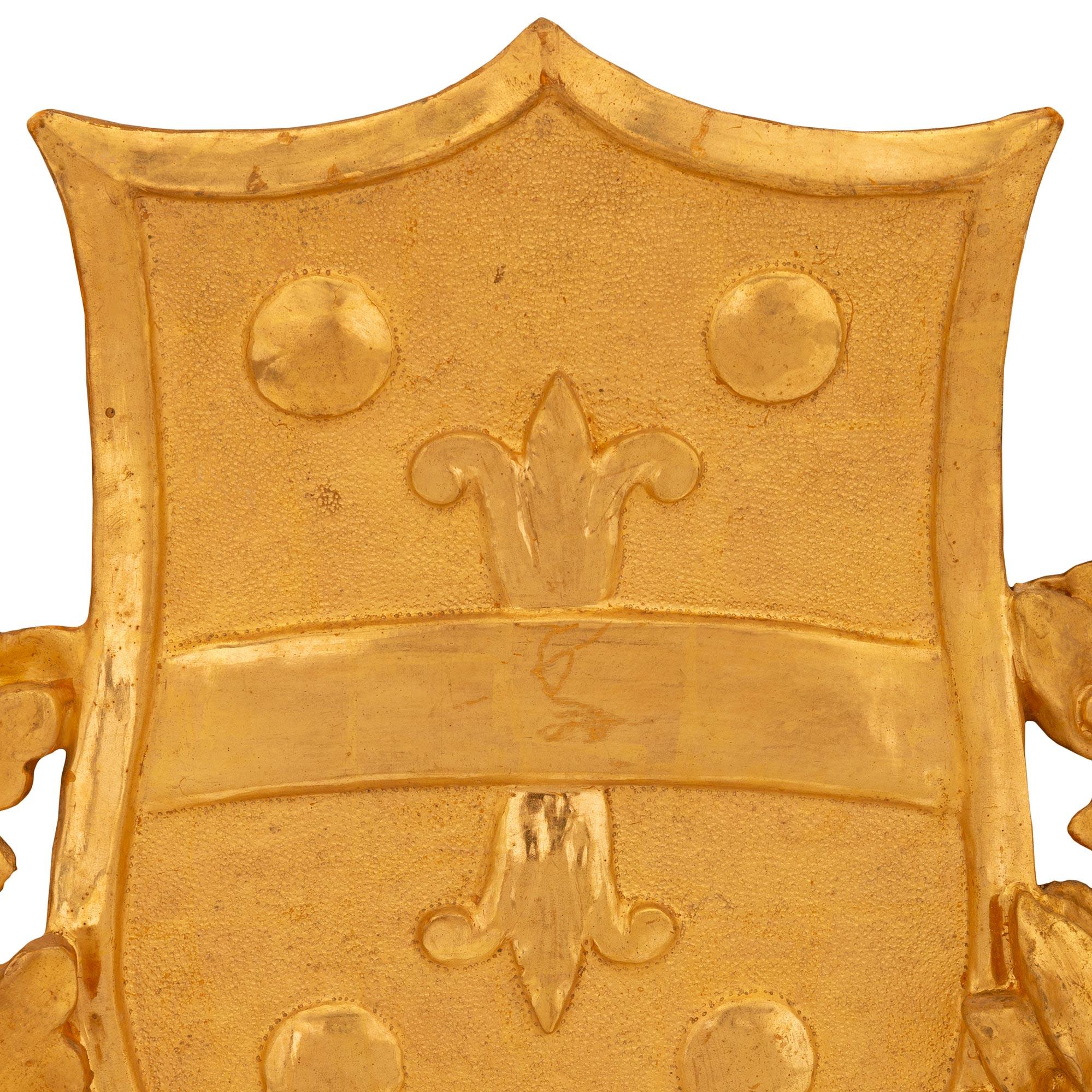 Italian 19th century Giltwood wall decor/plaque In condizioni buone in vendita a West Palm Beach, FL