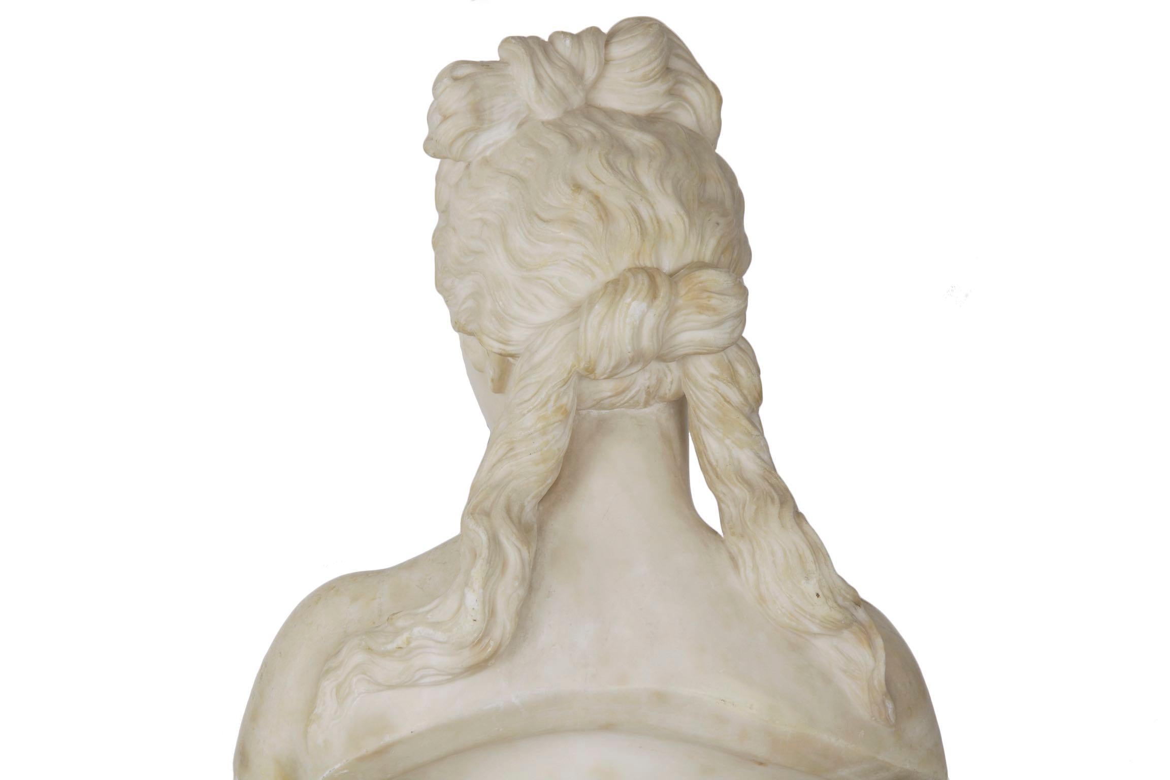 Italian 19th Century Grand Tour Marble Bust of Capitoline Venus 9