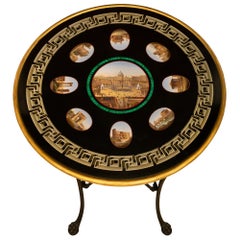Italian 19th Century Grand Tour Period Bronze and Micro Mosaic Side Table