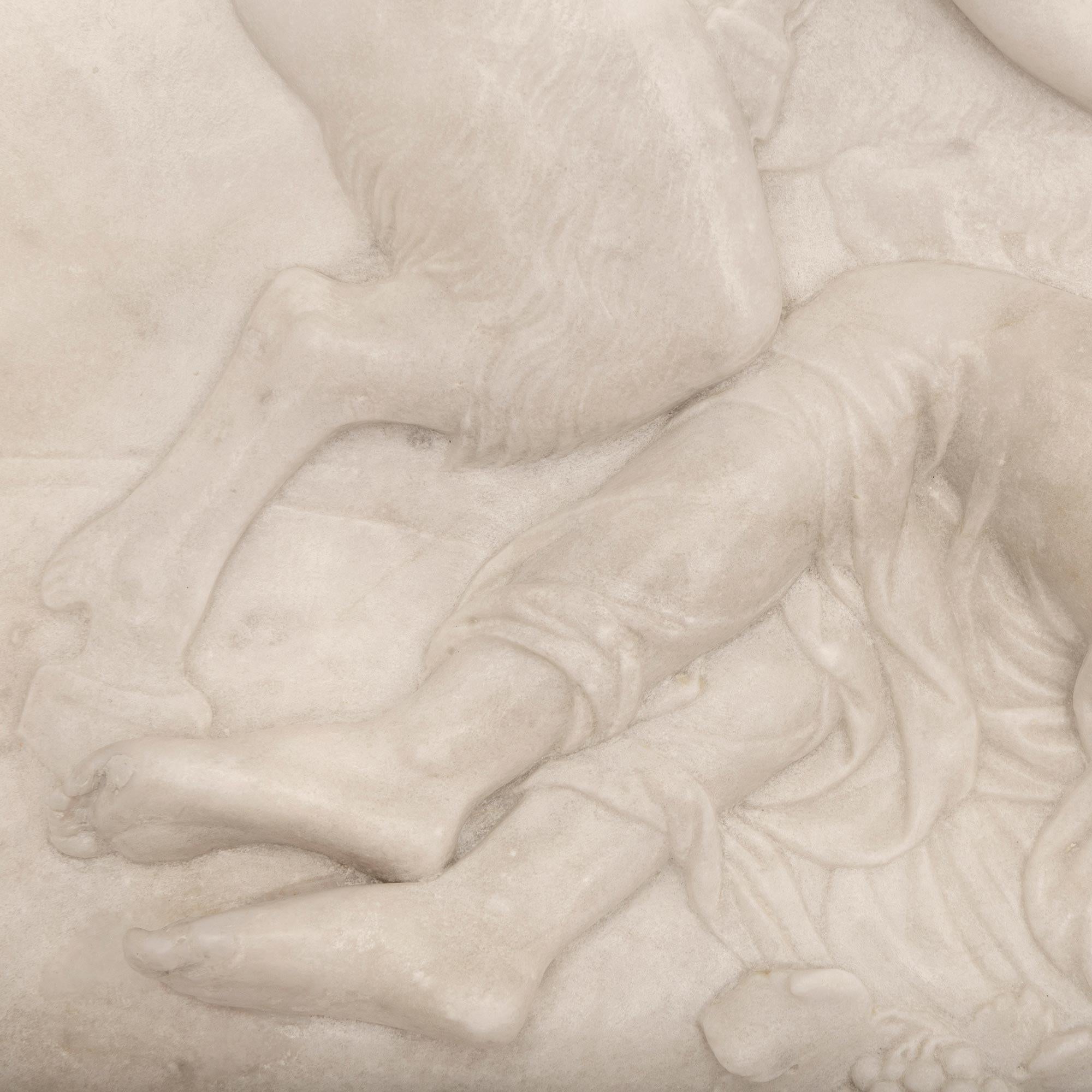 Dekorative italienische Marmor-Wandtafel aus der Grand Tour-Periode des 19. Jahrhunderts im Angebot 1
