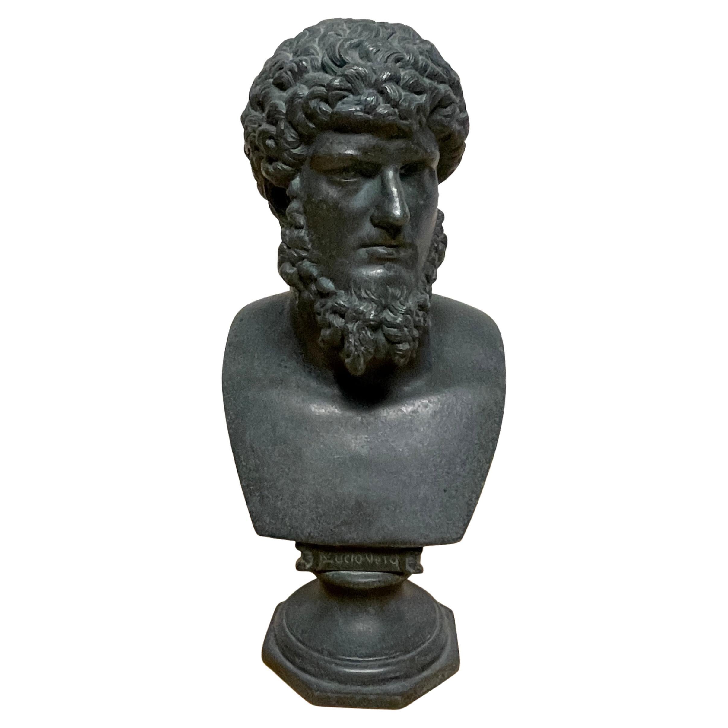 Italian 19th Century Grand Tour Portrait Bust of Emperor 'Lucio Vero'