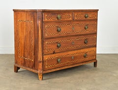 Cómoda italiana del siglo XIX con incrustaciones