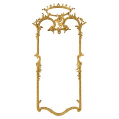 Italian 19th Century Louis XIV St. Giltwood Mirror