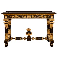 Italian 19th Century Louis XVI St. Giltwood and Marble Console