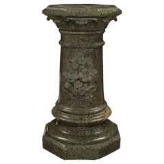 Antique Italian 19th Century Louis XVI St. Marble Pedestal Column