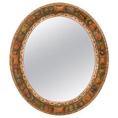 Italian 19th Century Louis XVI St. Polychrome Mirror