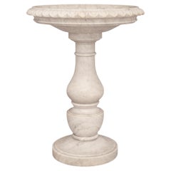 Jardinera/bañera italiana de mármol blanco de Carrara del siglo XIX, estilo Luis XVI
